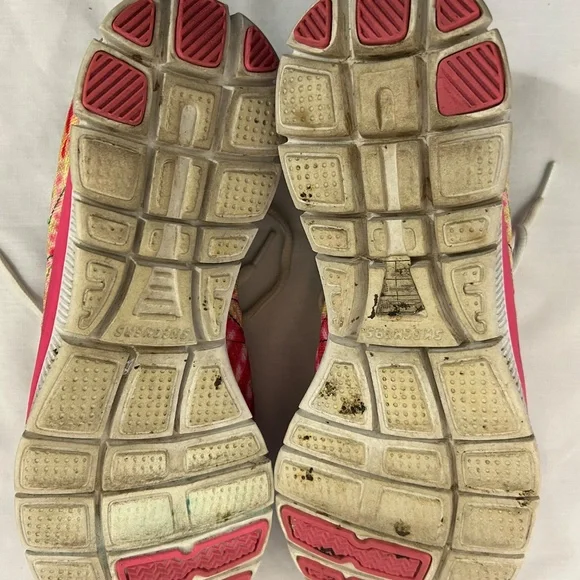 SKETCH-KNIT Women's Sneakers Sz 9 memory foam multi-color EUC - Picture 5 of 9